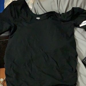 3/4ths sleeve black maternity